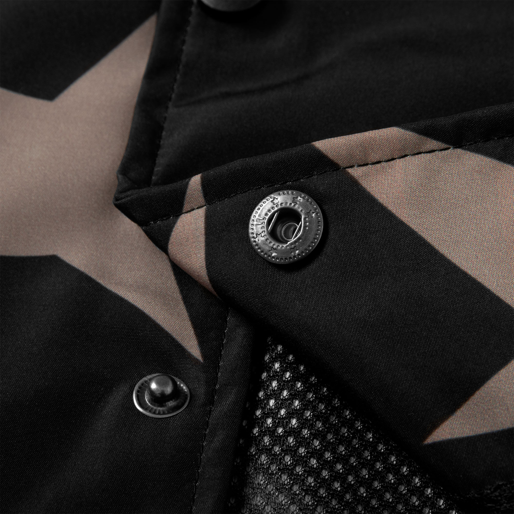 Dico Star Pattern Coach Jacket - Black
