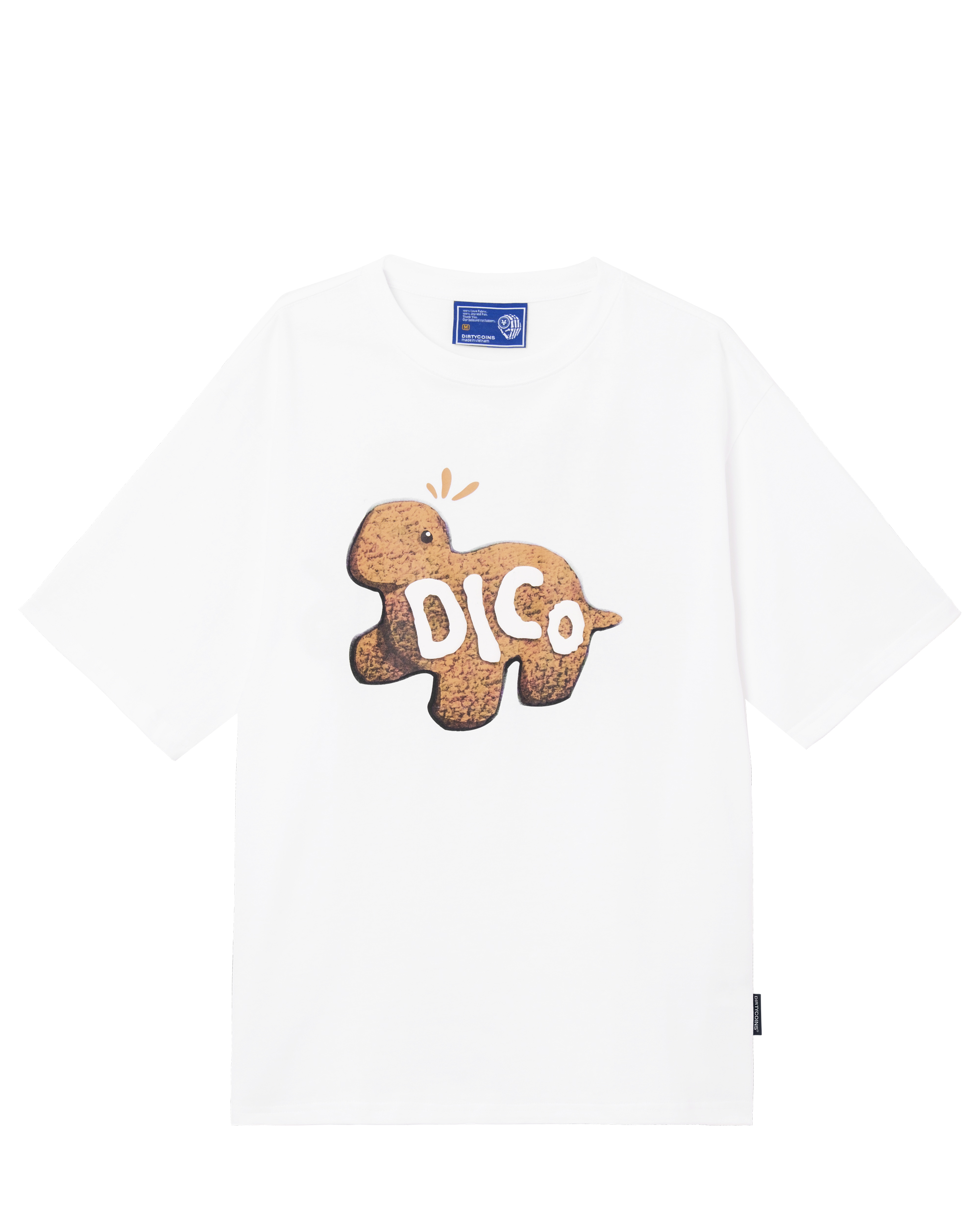 Dico Lil Dino Coffee T-shirt - White