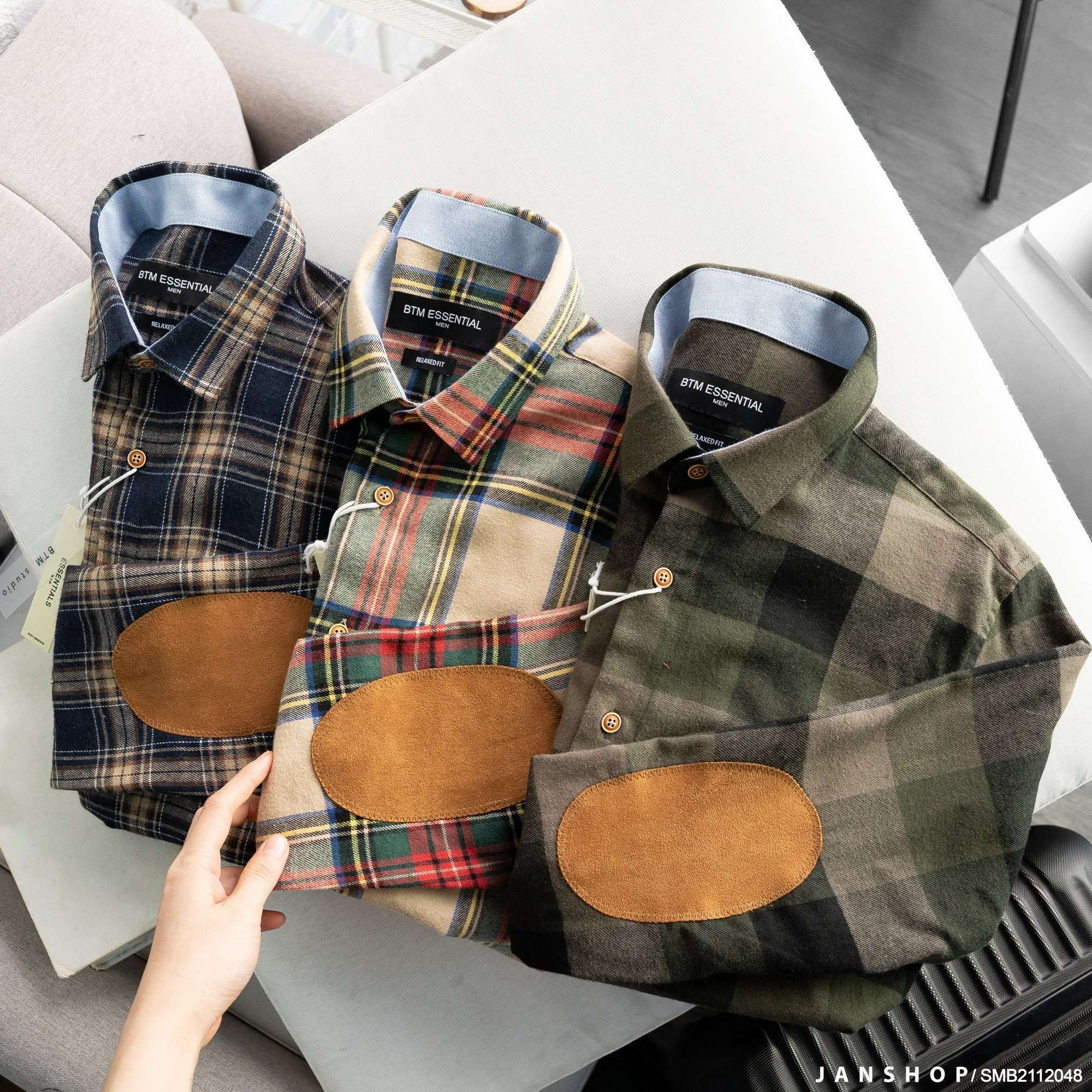 FLANNEL ELBOW PATCH SHIRT