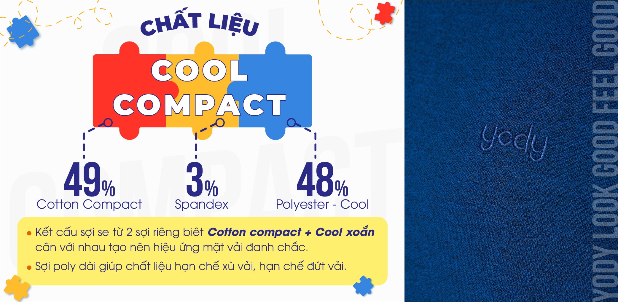 Chất liệu Cool Compact