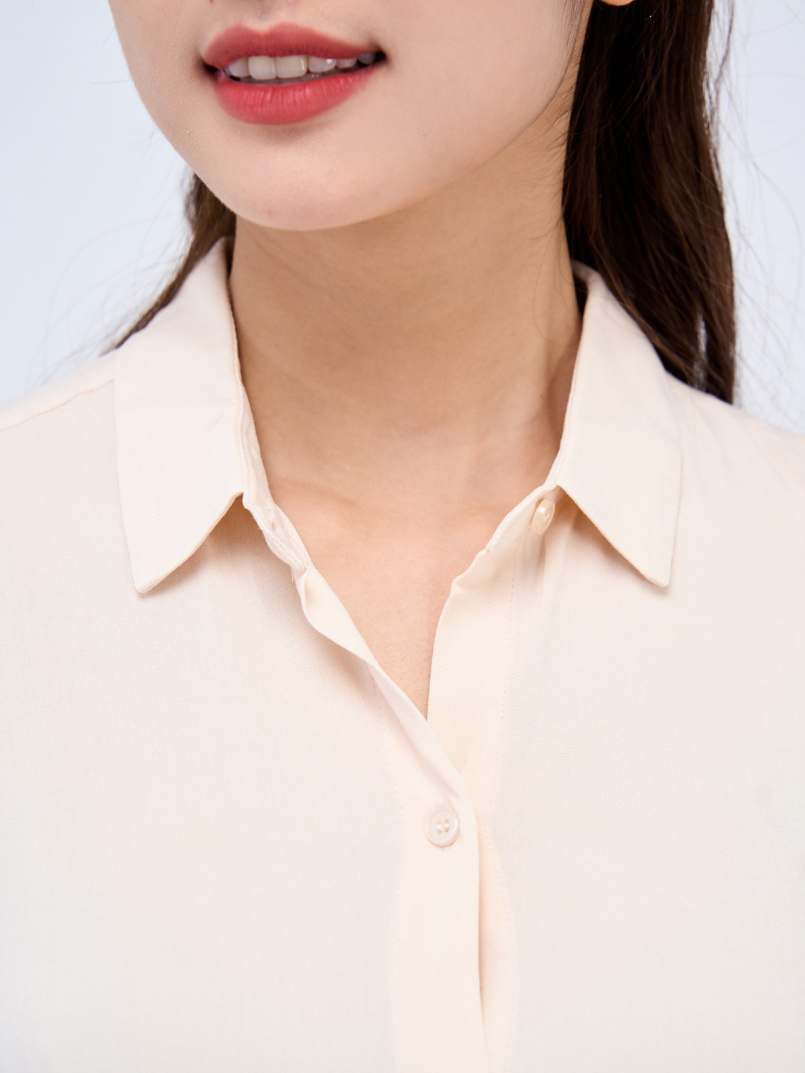 Áo Sơ Mi Nữ Tay Dài Visco Thoáng Mát