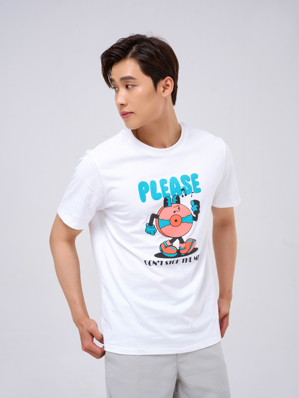 Áo Thun Nam Cotton USA Thoáng Mát In PLEASE - AR Collections