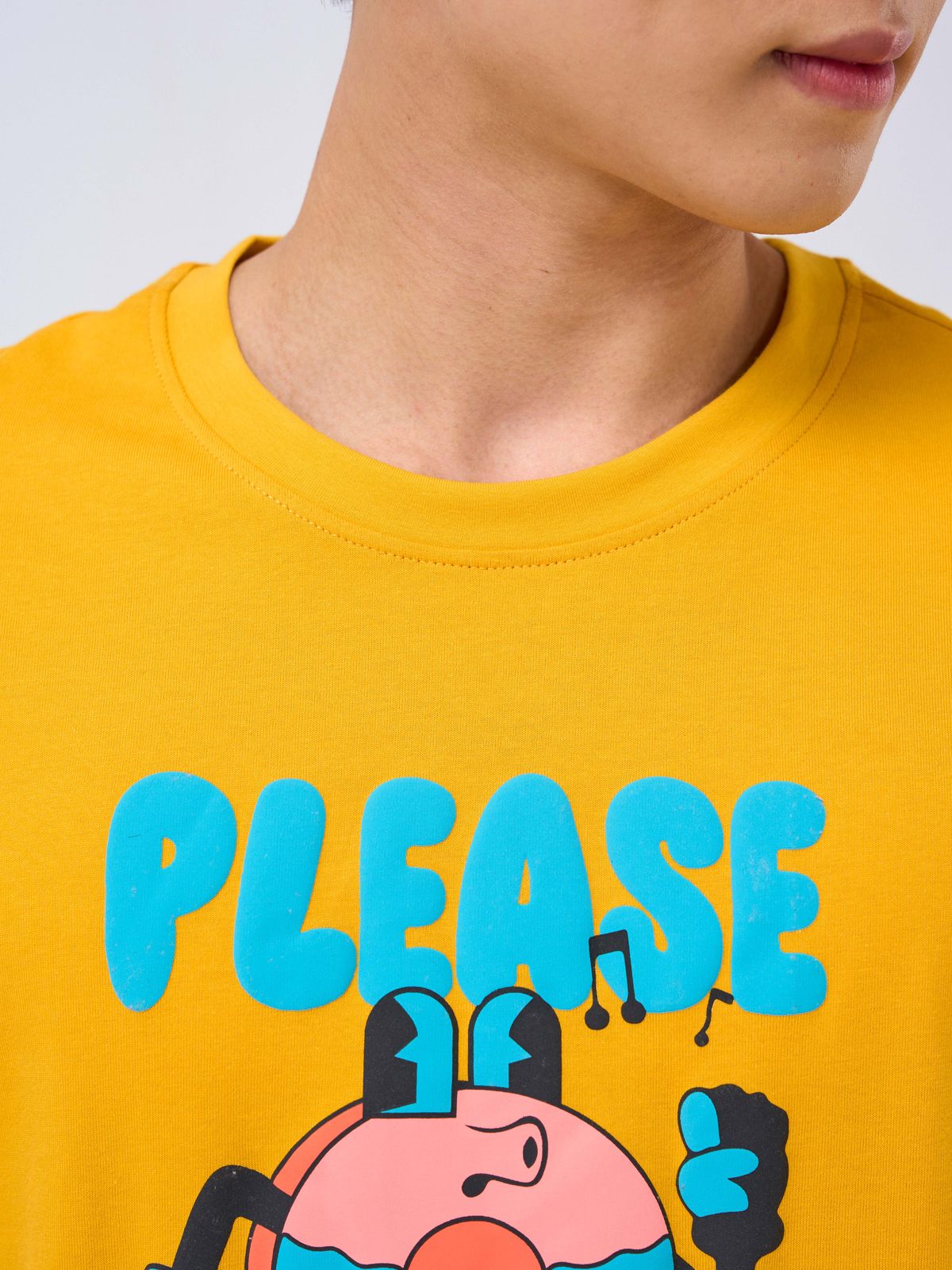 Áo Thun Nam Cotton USA Thoáng Mát In PLEASE - AR Collections