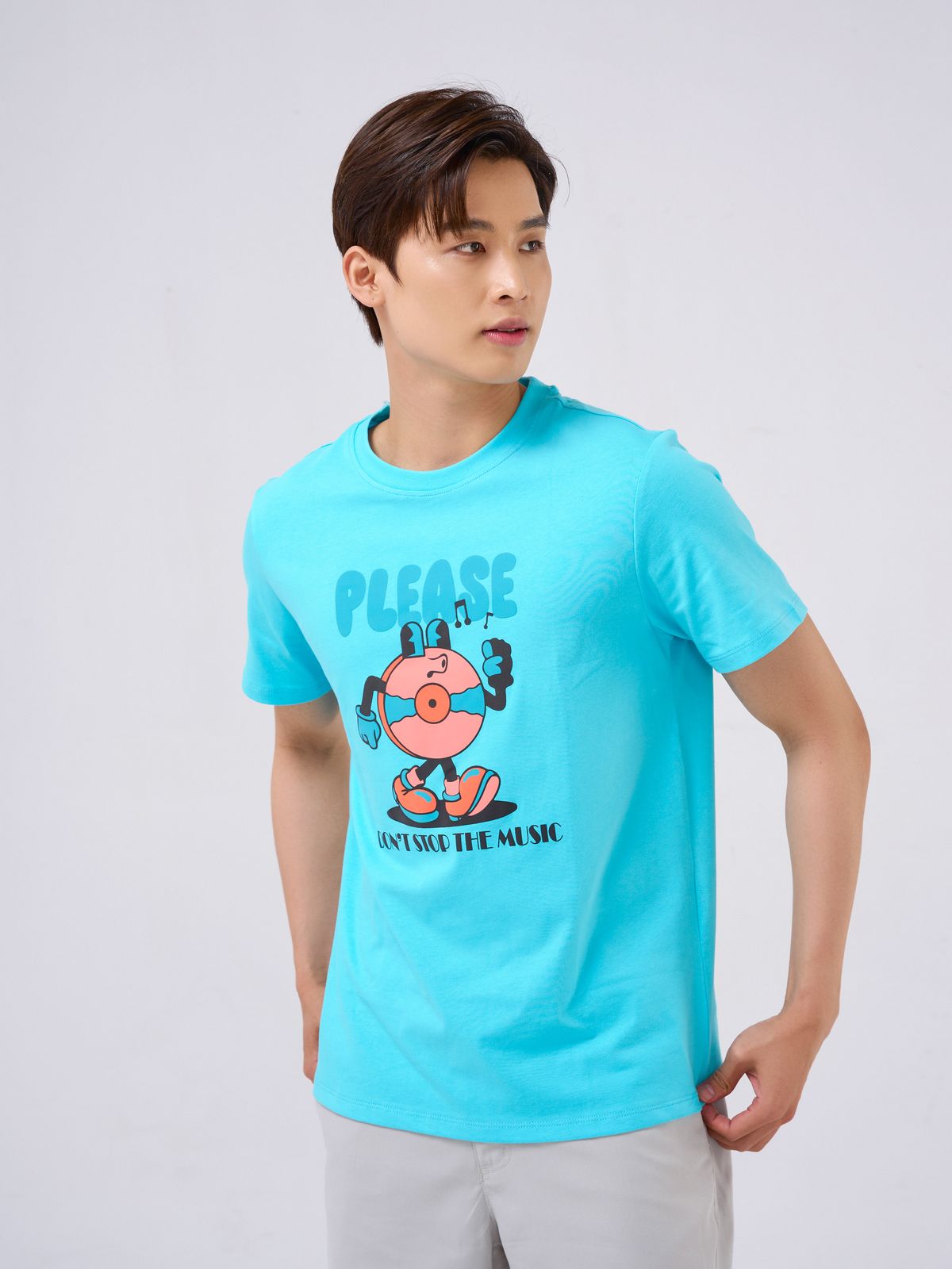 Áo Thun Nam Cotton USA Thoáng Mát In PLEASE - AR Collections