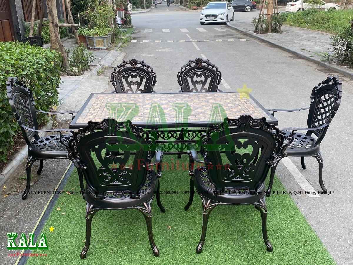 Bộ bàn ghế nhôm đúc sân vườn BGND-CND9015VMCT