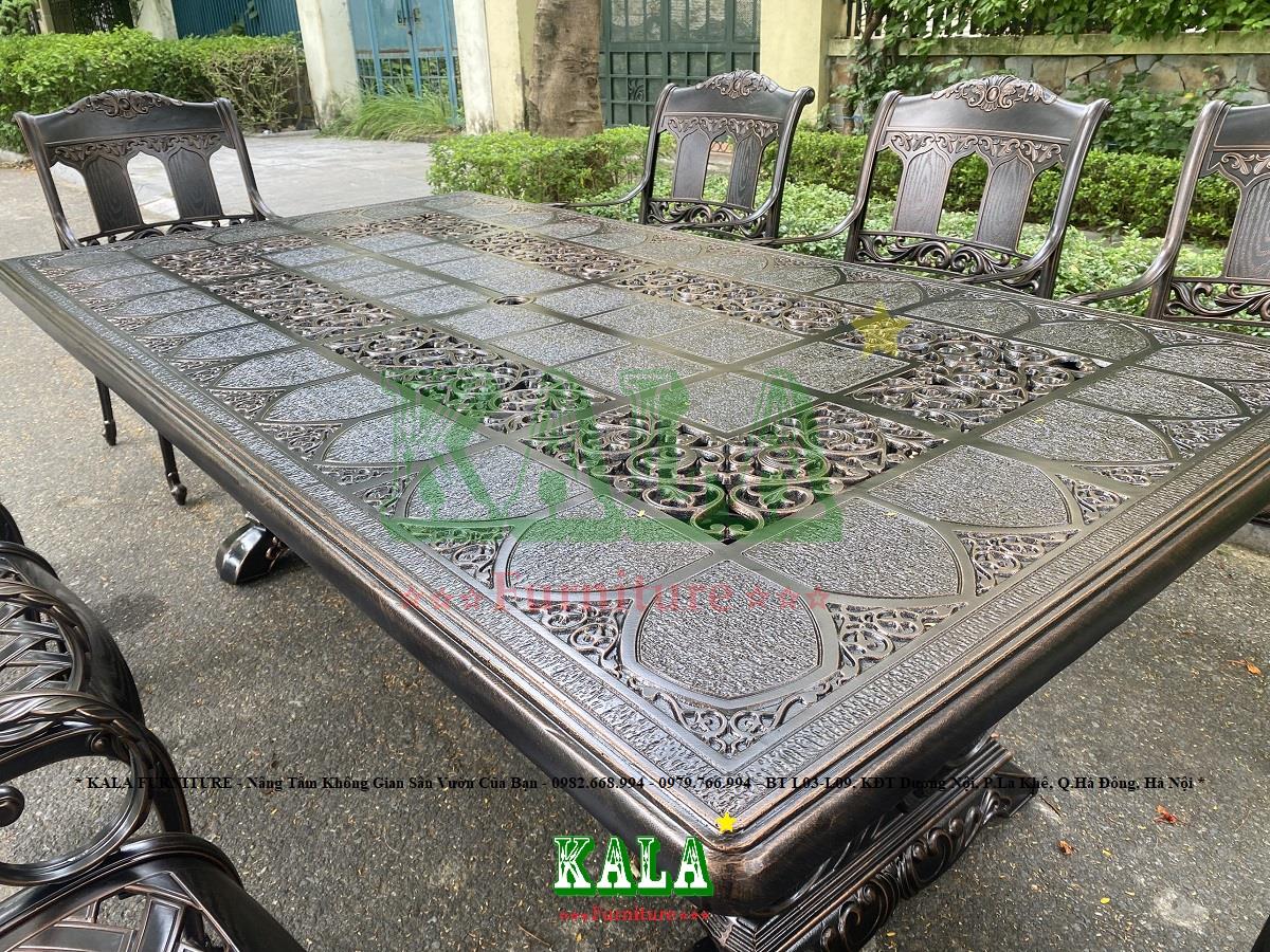 Bộ bàn ghế sân vườn nhôm đúc BGND-CN110212CD