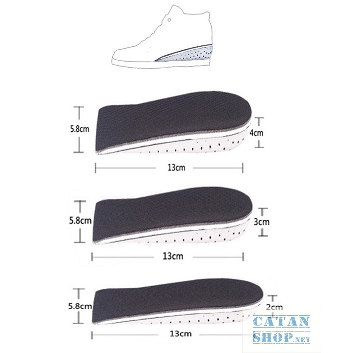 Lót giày EVA cao cấp tăng chiều cao mặt vải lưới thoáng khí, hạn chế mùi hôi GD453-TCCEva