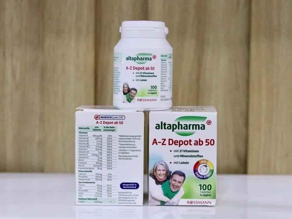 Vitamin tổng hợp Altapharma A-Z cho người trên 50 tuổi