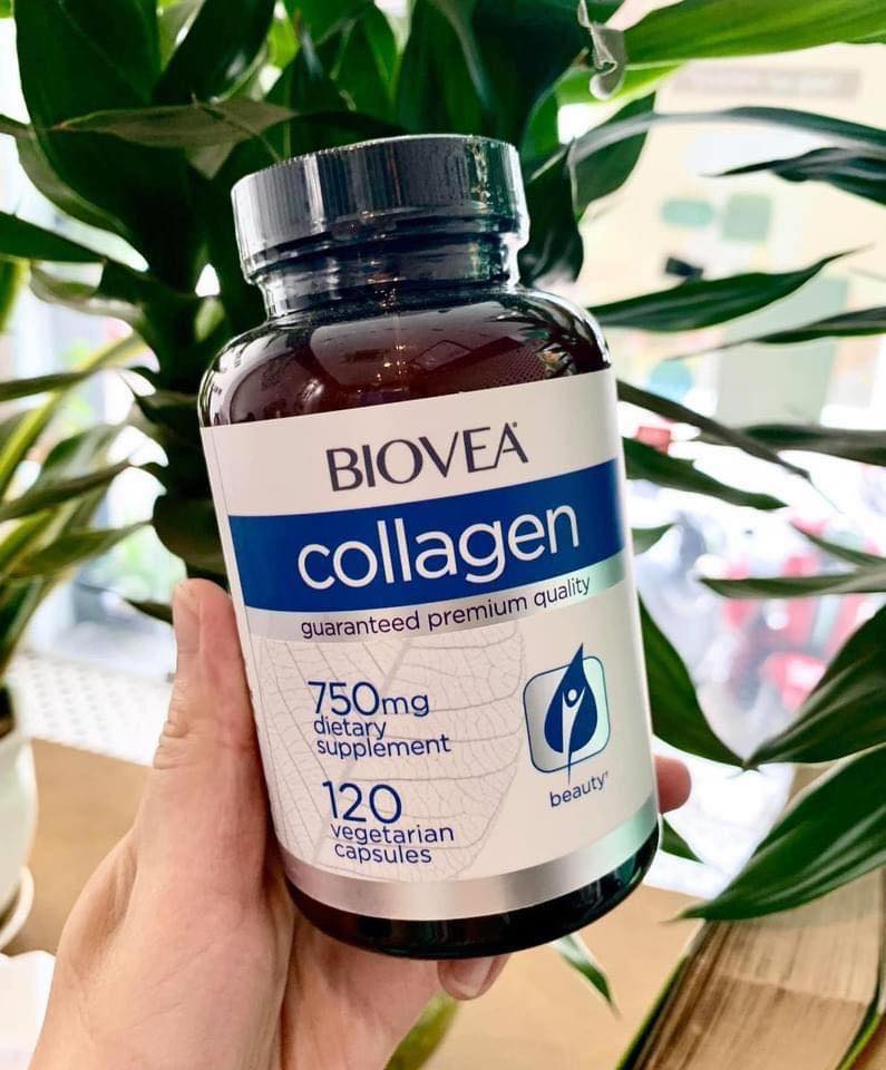Viên uống Biovea Collagen 750mg đẹp da, ngăn ngừa viêm xương khớp