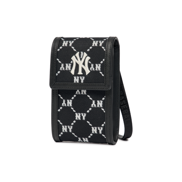 [KIDS] Túi MLB Diamond Monogram Jacquard Mobile Phone Bag New York Yankees Black
