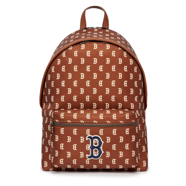 Balo MLB Classic Monogram Backpack Boston Red Sox Brown