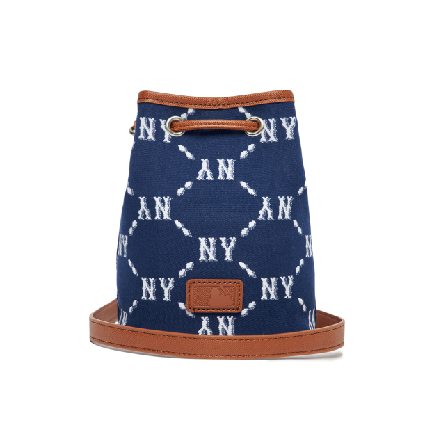 Túi MLB Diamond Monogram Jacquard Mini Bucket Bag New York Yankees Navy