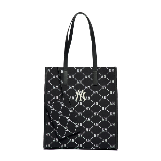 Túi MLB Diamond Monogram Jacquard Tote Bag New York Yankees Black