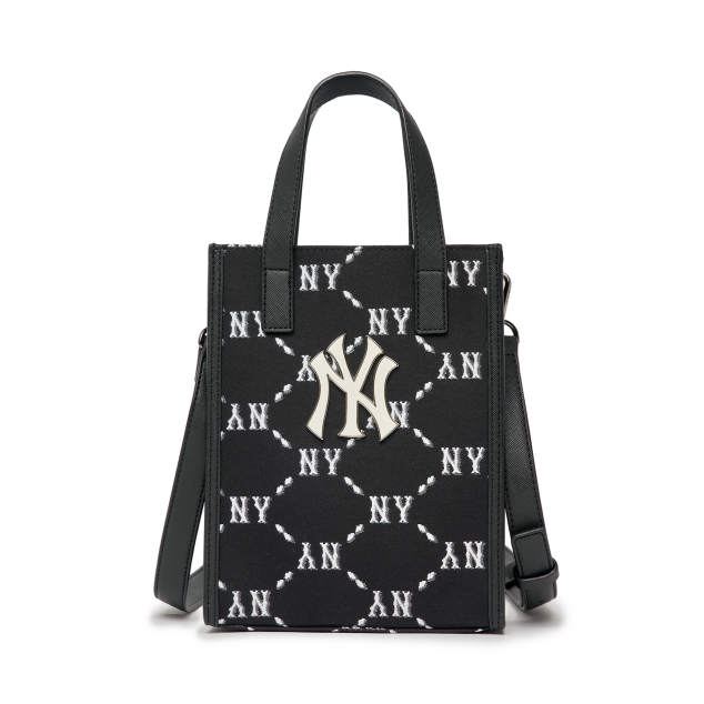 Túi MLB Diamond Monogram Jacquard Small Tote Crossbody Bag New York Yankees Black