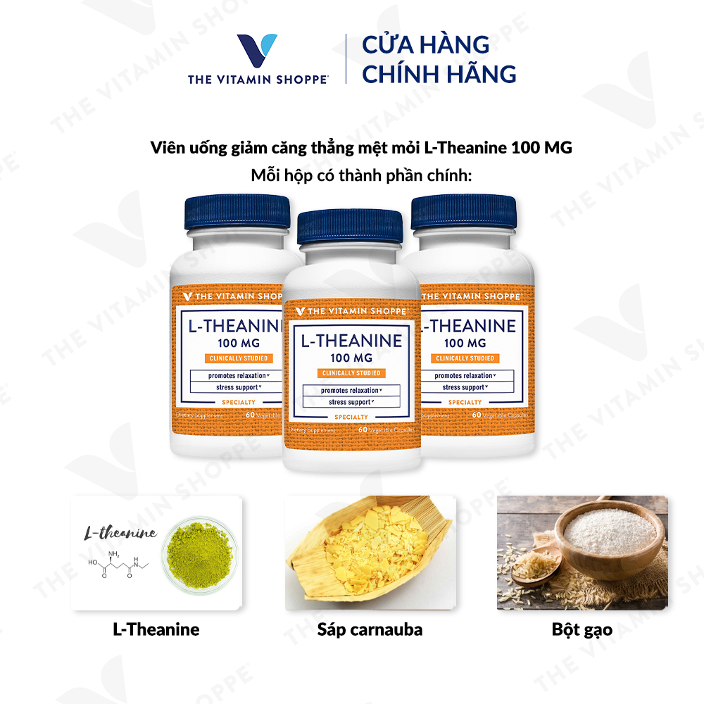 Gélules L-Théanine 100mg + Caféine 50mg Oxford Vitality - Énergie Et Concentration, 120 Ou 365 Pièces