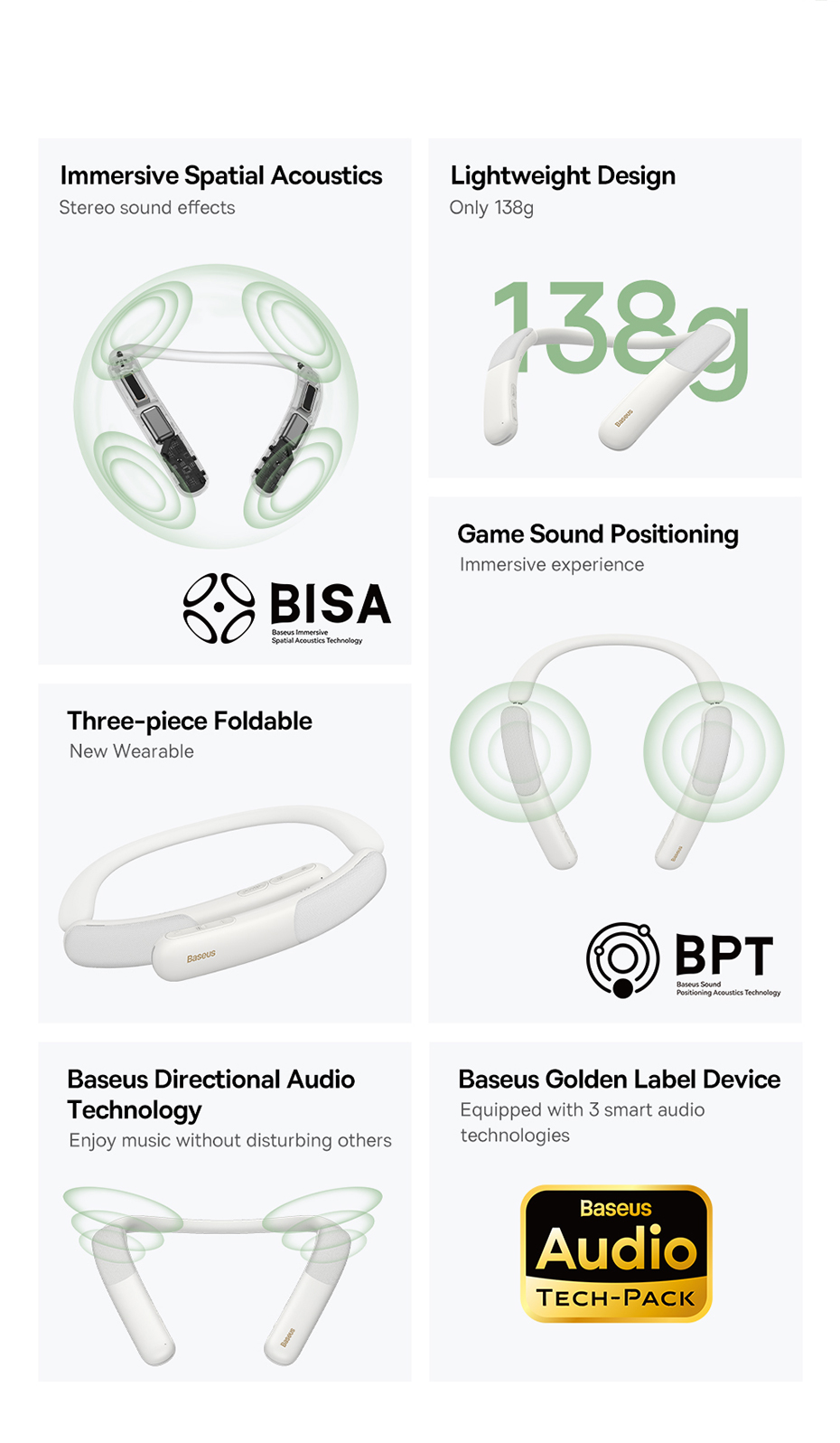 chube Loa đeo cổ Baseus AeQur N10 NeckSpeaker