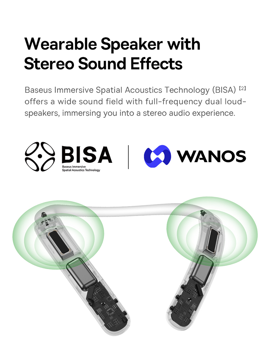 chube Loa đeo cổ Baseus AeQur N10 NeckSpeaker