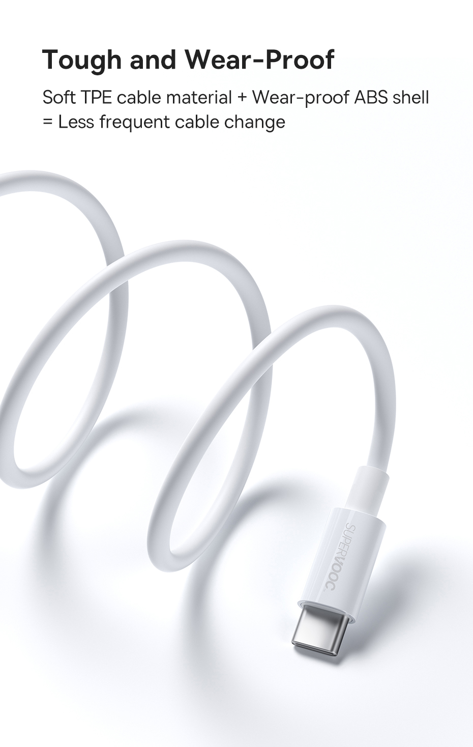 chube Cáp sạc nhanh 65W SUPERVOOC Baseus Superior Series Fast Charging Data Cable USB to Type-C