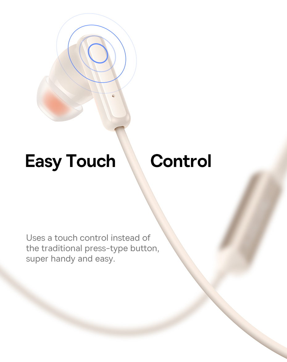 chube Tai Nghe Bluetooth Baseus Bowie U2 Neckband Wireless Earphones Black
