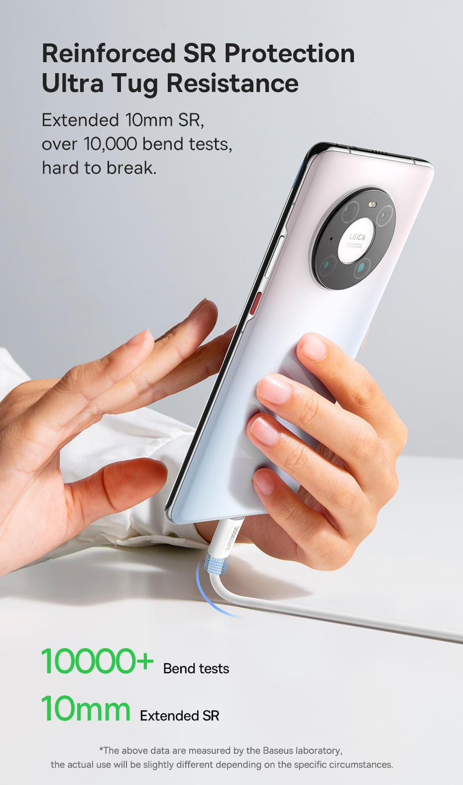 chube Cáp sạc nhanh 65W SUPERVOOC Baseus Superior Series Fast Charging Data Cable USB to Type-C