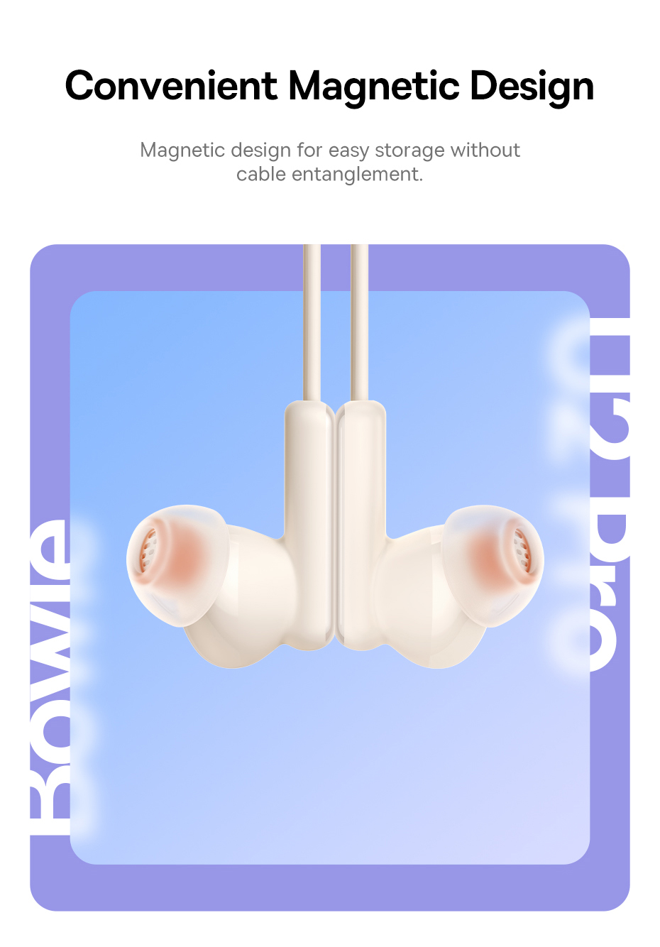 chube Tai Nghe Bluetooth Baseus Bowie U2 Neckband Wireless Earphones Black