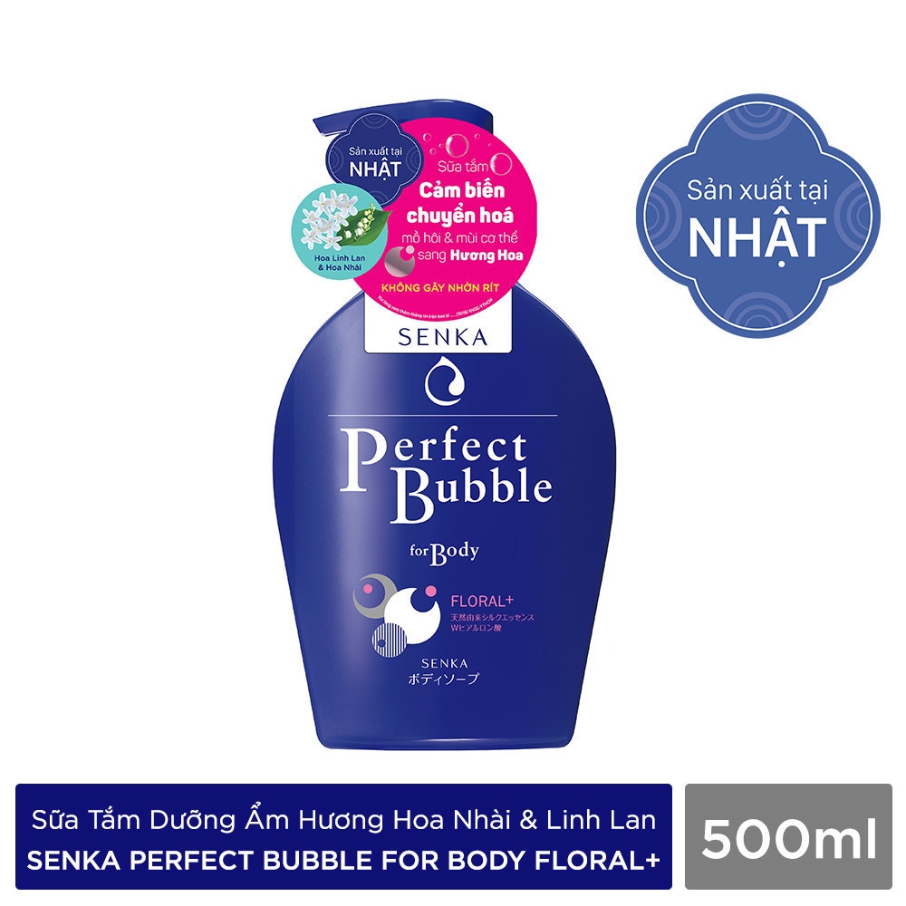 Sữa Tắm Shiseido Perfect Bubble For Body Floral Màu Xanh 500ml