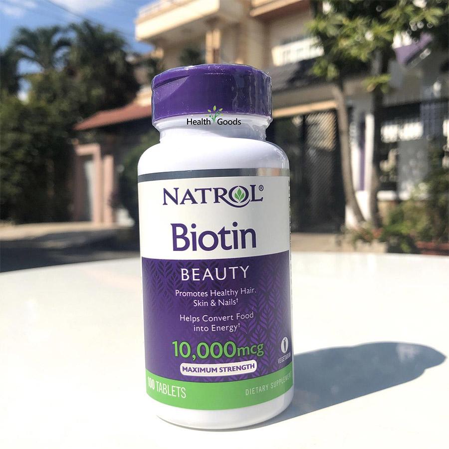 Thuốc Mọc Tóc Biotin Natrol 10000mcg 100 viên