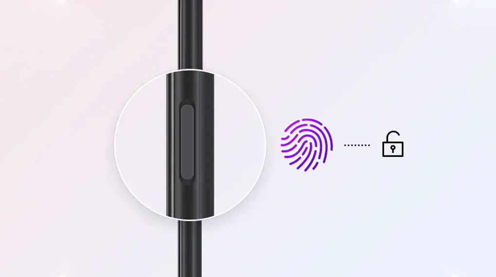 Công nghệ khóa vân tay chạm viền trên Samsung A03S