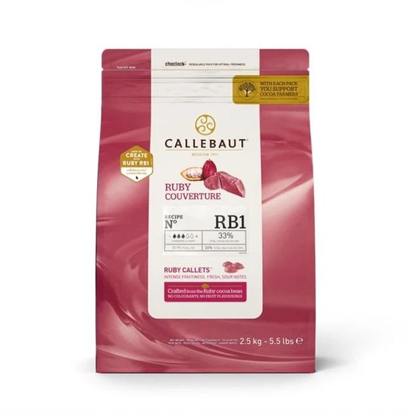 Socola Ruby Callebaut 100gr