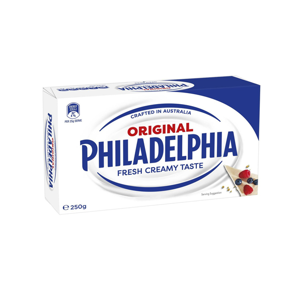 Cream cheese Philadelphia vị tự nhiên thỏi 250g