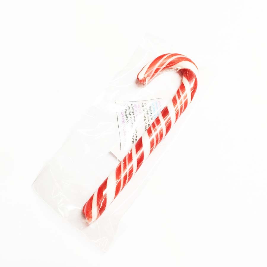 Kẹo gậy đường Giáng sinh màu đỏ 12cm
