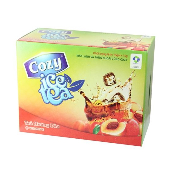 Trà Ice tea Cozy Hương đào (18 gói x 15g)