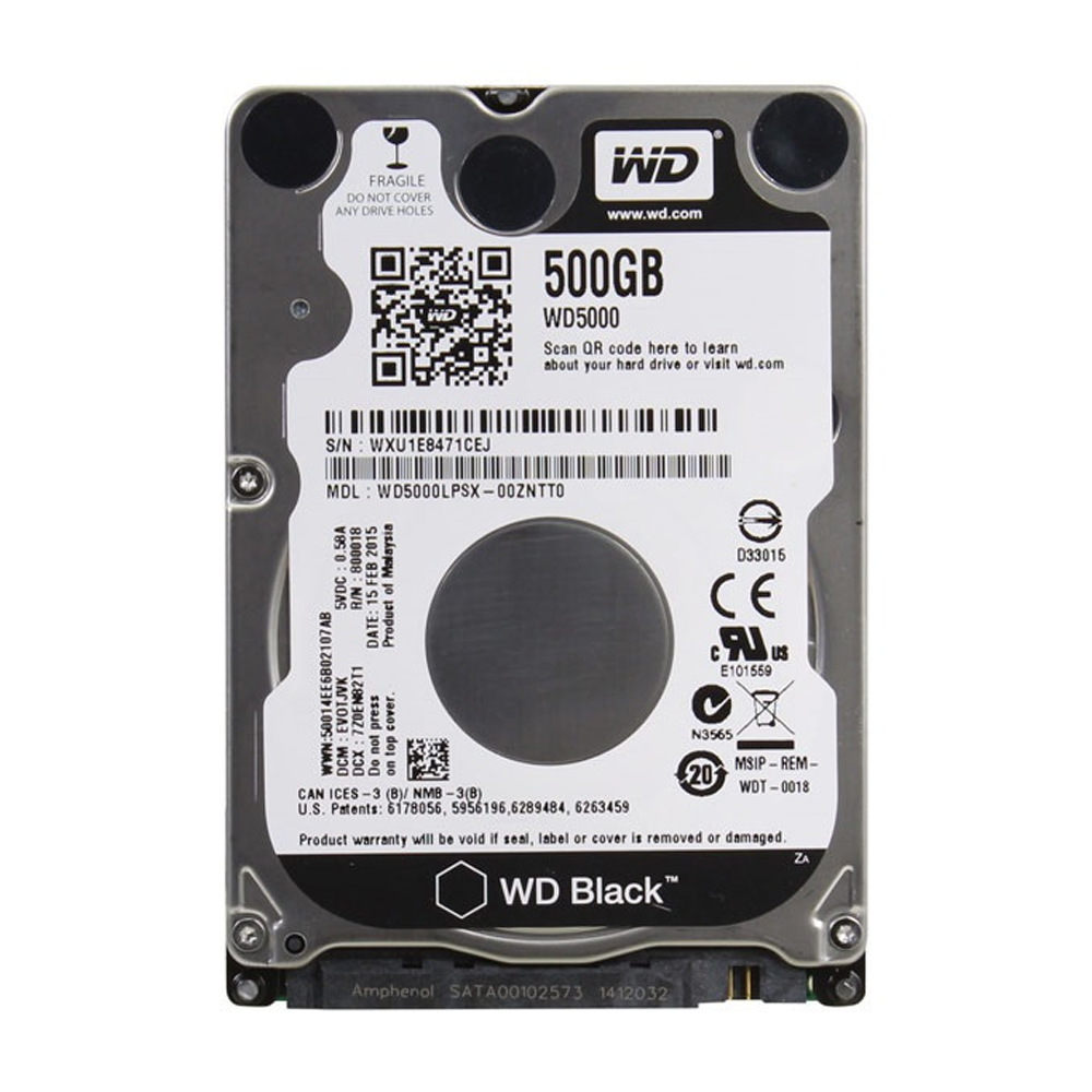 HDD WD Black 500GB 2.5 inch SATA III 64MB Cache 7200RPM WD5000LPSX
