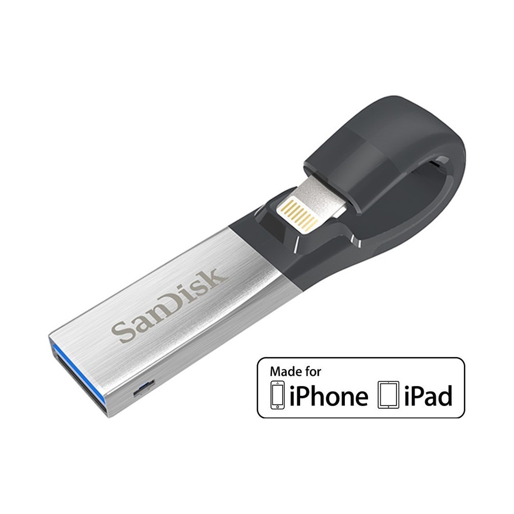 USB Sandisk iXpand OTG for Iphone Ipad 128GB SDIX30N-128G-PN6NN
