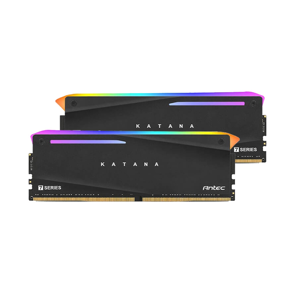 Ram PC Antec KATANA 7 Series RGB Black 16GB 3200Mhz DDR4 (2x8GB) AM4U32168G11-7DKR