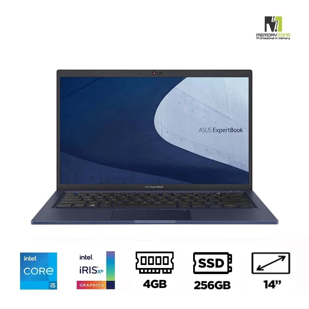 Laptop Asus ExpertBook B1 B1400CEAE-EK4363W (i5-1135G7, Iris Xe Graphics, Ram 4GB DDR4, SSD 256GB, 14 Inch FHD)