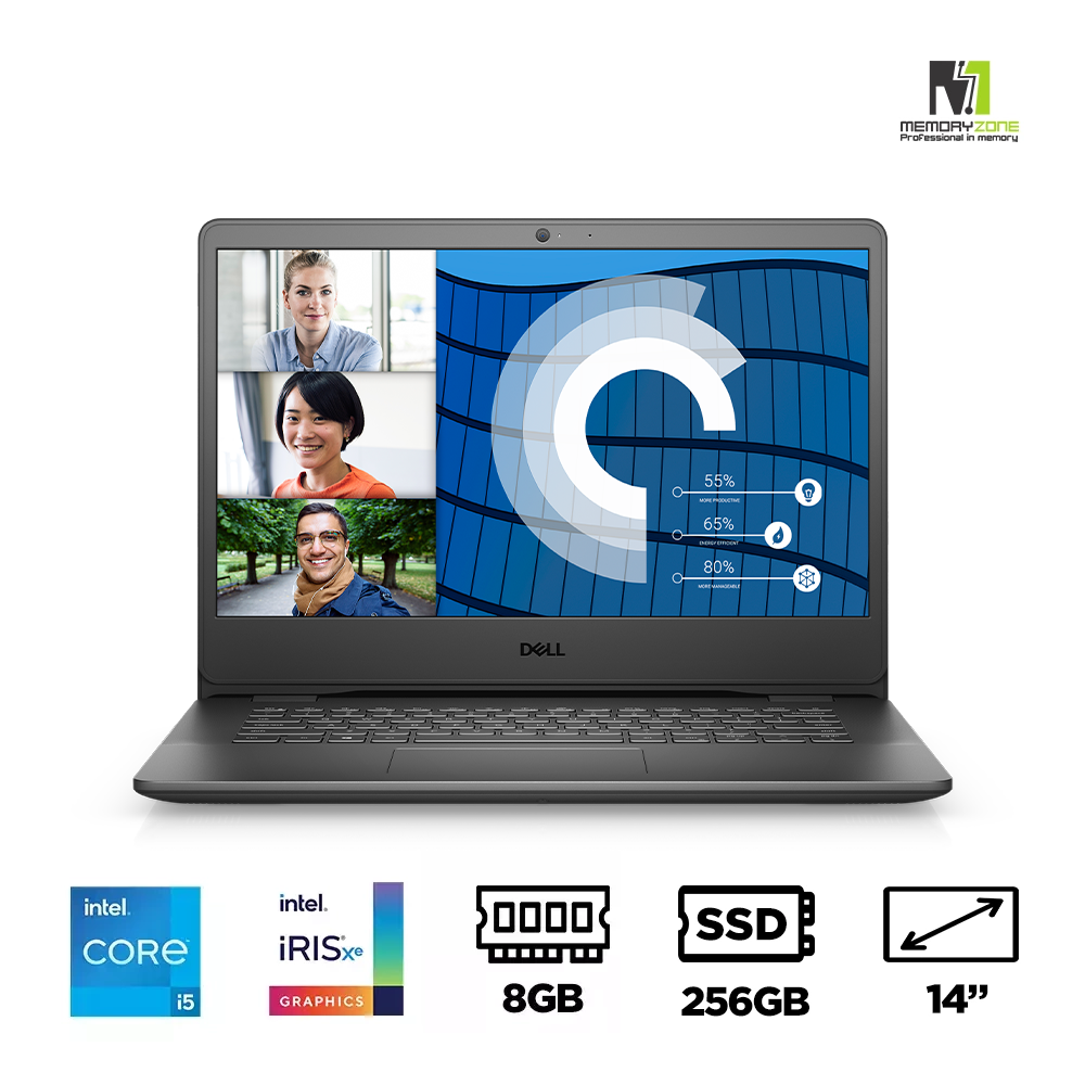 Laptop Dell Vostro 3400 70270645 (i5-1135G7, Iris Xe Graphics, Ram 8GB DDR4, SSD 256GB, 14 Inch FHD)