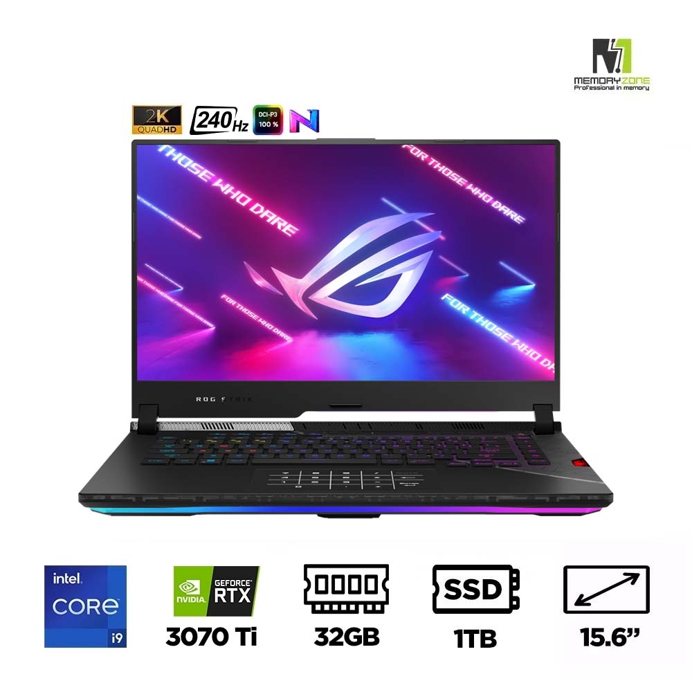 Laptop Gaming Asus ROG Strix SCAR 15 G533ZW-LN134W (i9-12900H, RTX 3070 Ti 8GB, Ram 32GB DDR5, SSD 1TB, 15.6 Inch 240Hz WQHD)