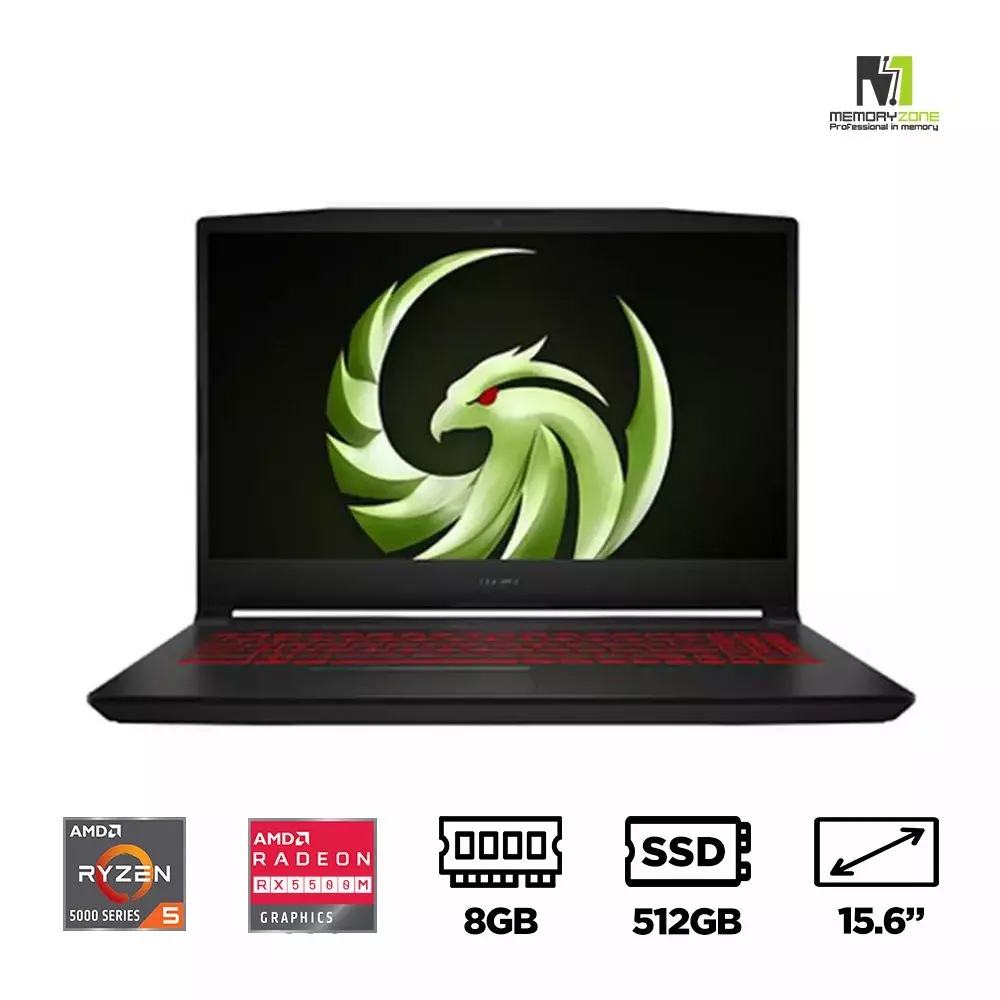 Laptop Gaming MSI Bravo 15 B5DD-265VN (Ryzen 5 5600H, Radeon RX 5500M 4GB, Ram 8GB, SSD 512GB, 15.6 Inch IPS FHD)