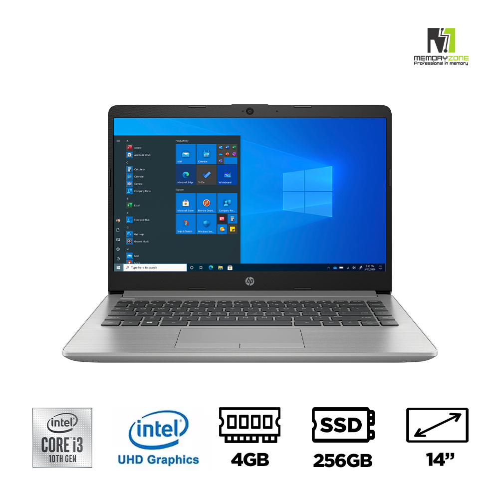 Laptop HP 240 G8 342A3PA (i3-1005G1, UHD Graphics, Ram 4GB, SSD 256GB, 14 Inch Narrow Bezel HD)