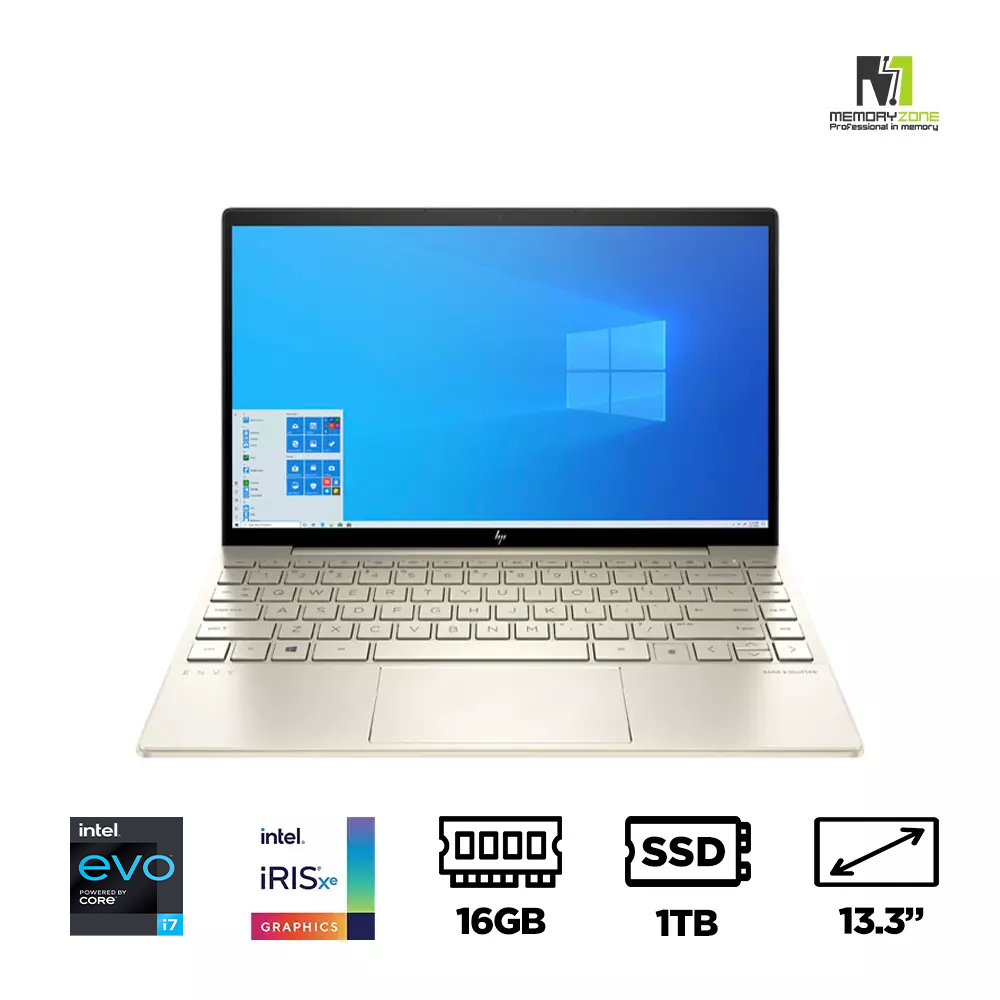 Laptop HP Envy 13-ba1534TU 4U6M3PA (i7-1165G7 EVO, Iris Xe Graphics , Ram 16GB DDR4, SSD 1TB, 13.3 Inch IPS FHD)