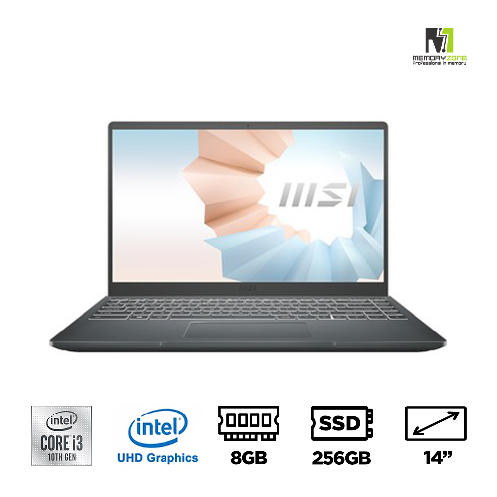 Laptop MSI Modern 14 B10MW-636VN (i3-10110U, UHD Graphics, Ram 8GB, SSD 256GB, 14 Inch IPS FHD)