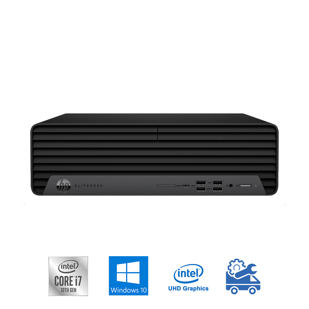 Máy bộ HP EliteDesk 800 G6 SFF 2H4D4PA (i7-10700, UHD 630, Ram 8GB, SSD 256GB, Windows 10 64-bit, DVDRW, USB Keyboard & Mouse)