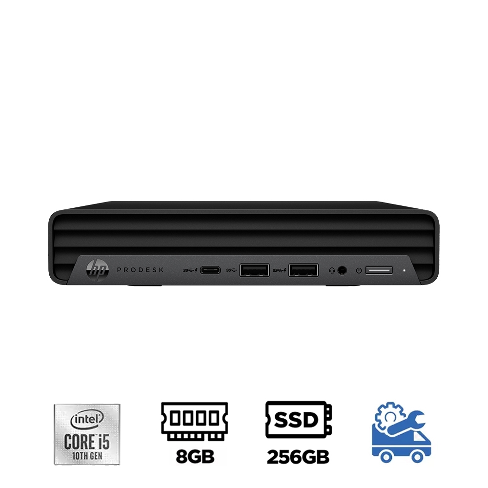 Máy tính Mini PC HP ProDesk 400 G6 227J5PA (i5-10500T, UHD 630, Ram 8GB, SSD 256GB, Windows 10 64-bit, USB Keyboard & Mouse)