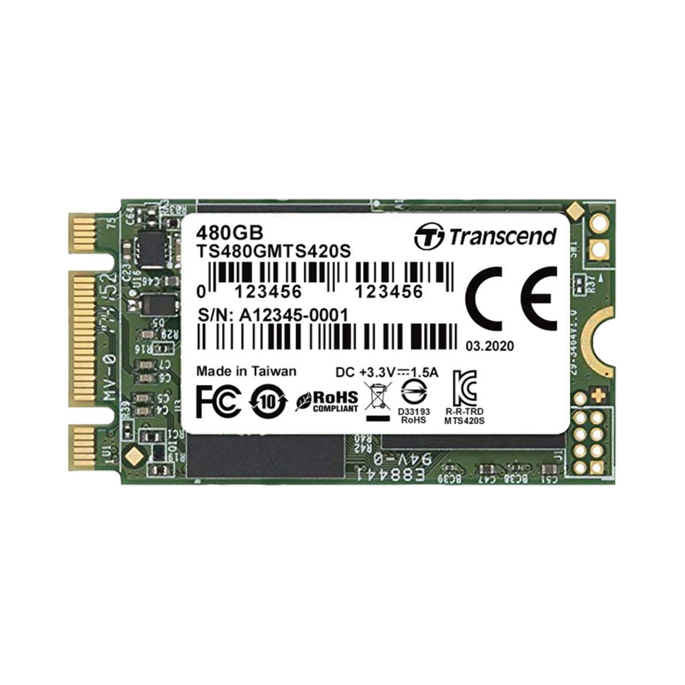 SSD Transcend M.2 2242 SATA III 480GB MTS420S 3D-NAND TS480GMTS420S