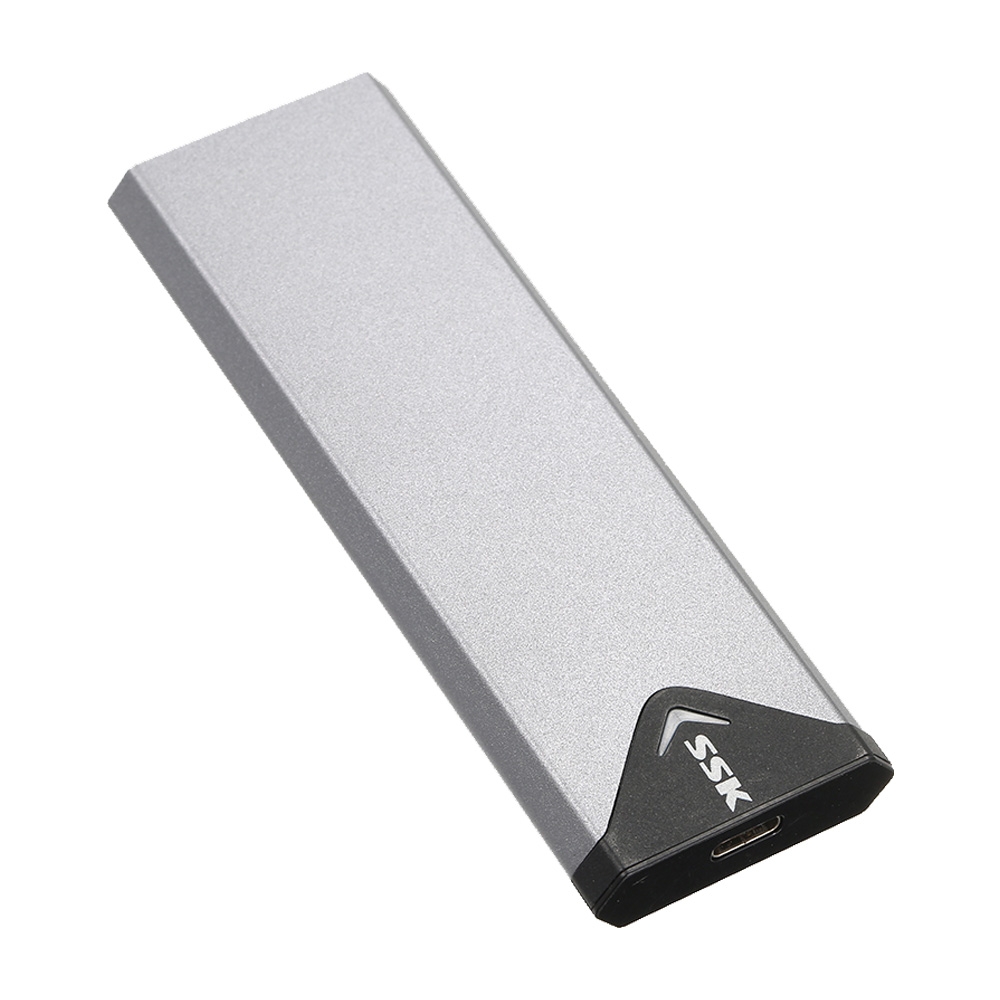 Box SSD M.2 SATA NGFF 2242 2260 2280 to USB Type-C SSK SHE-C320 Aluminum