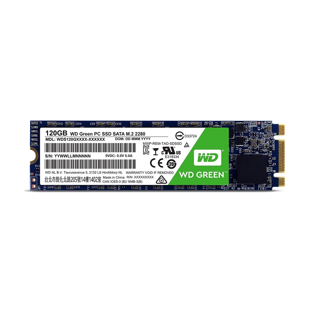SSD Western Digital Green M.2 2280 Sata III 120GB WDS120G2G0B