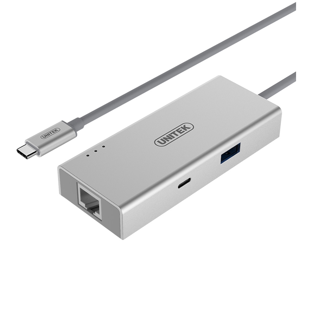 Bộ chia USB Type-C ra HDMI - USB 3.0 - USB Type-C - Lan Gigabit Unitek Y-9117