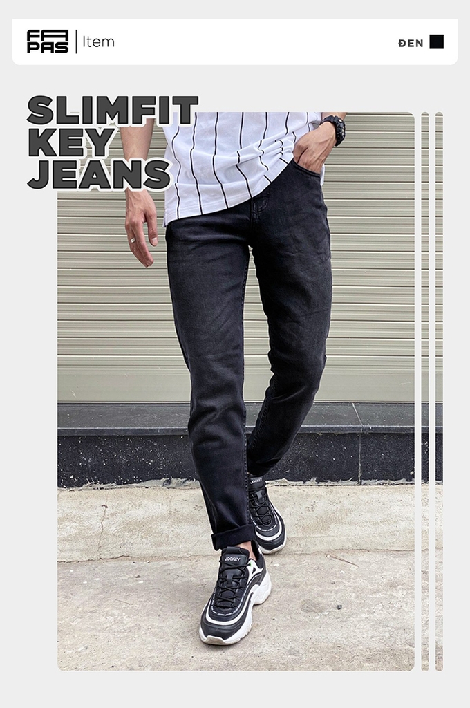 Quần Jeans Simfit Key