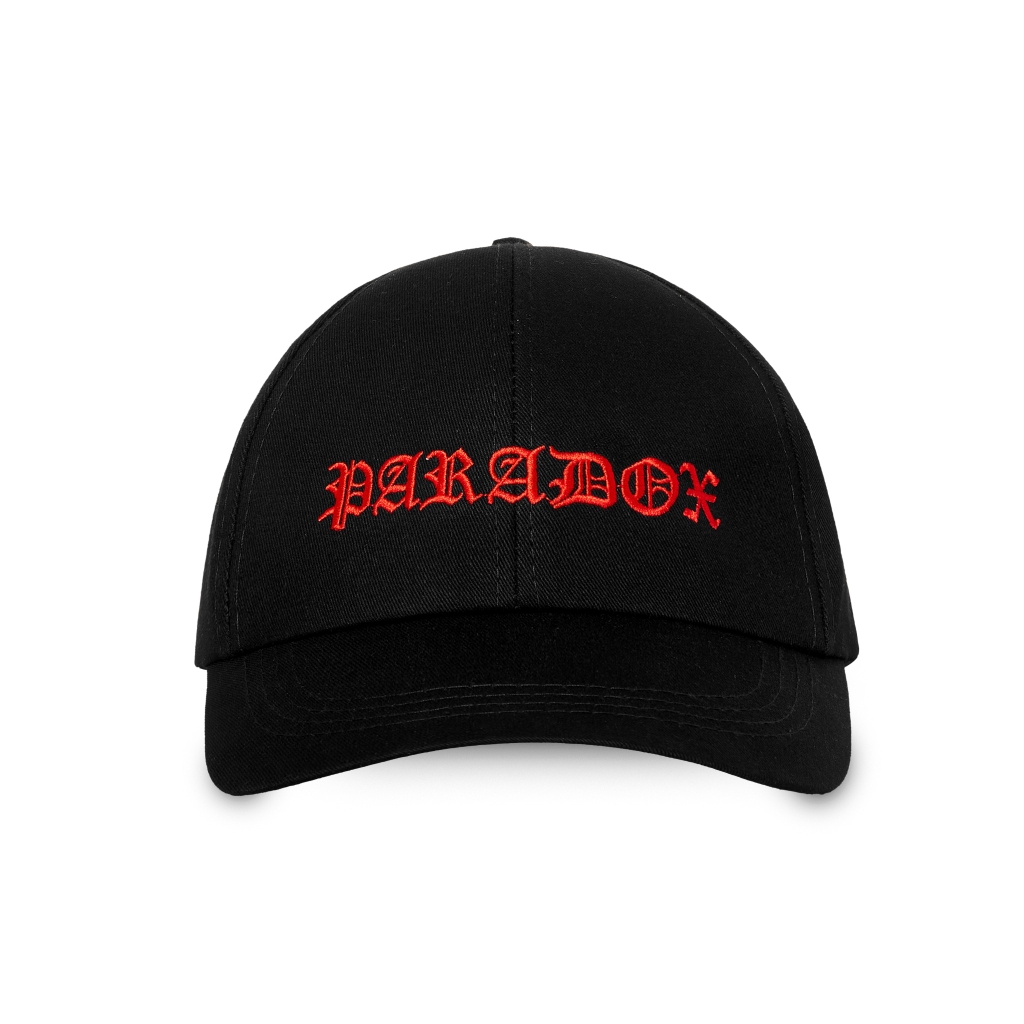 Nón Paradox SINUOUS SIGNATURE CAP (BLACK) - RED WORDING